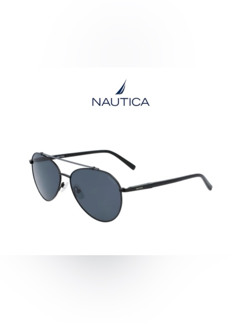 Nautica Aviator Sunglasses in Dark Blue and Black